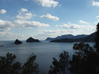 佐波留島、桃頭島を眺める