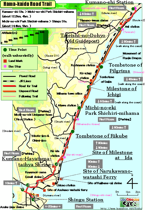 Hama-kaido Road Map